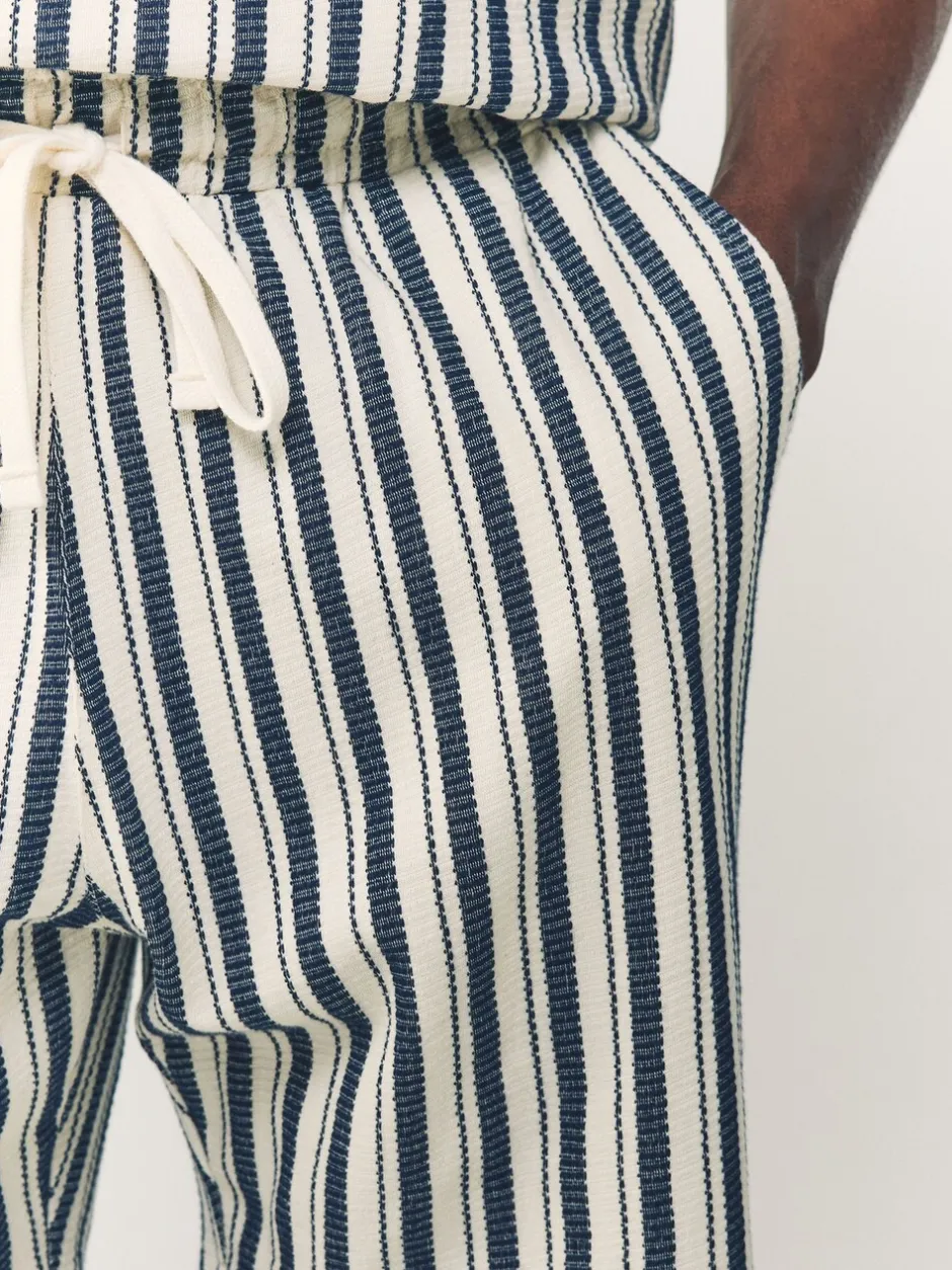 Shorts*Next Blauw/ecru - Shorts met verticale strepen