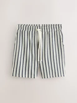 Shorts*Next Blauw/ecru - Shorts met verticale strepen