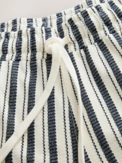 Shorts*Next Blauw/ecru - Shorts met verticale strepen