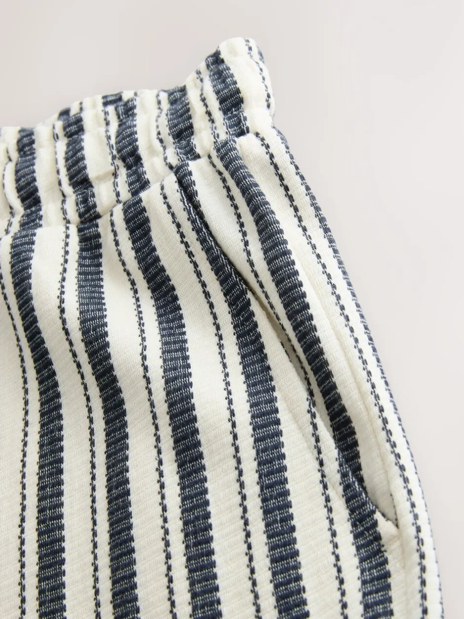 Shorts*Next Blauw/ecru - Shorts met verticale strepen