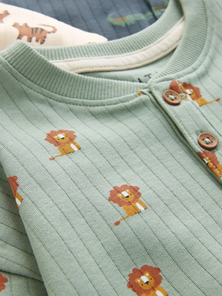 Pyjama's|Nachtkleding En Pyjama's|Next Blauw/ecru - Verpakking van 3 oversized pyjama's 3 (9mnd -10jr)