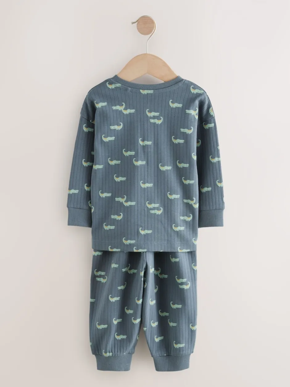Pyjama's|Nachtkleding En Pyjama's|Next Blauw/ecru - Verpakking van 3 oversized pyjama's 3 (9mnd -10jr)