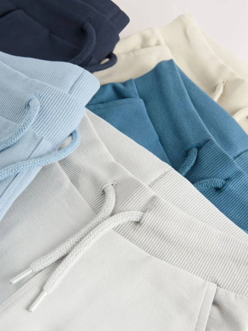 Jeans En Joggingbroeken|Joggingbroeken|Next Blauw/Ecru/Marineblauw - Verpakking van 5 joggingbroeken (3mnd-7jr)