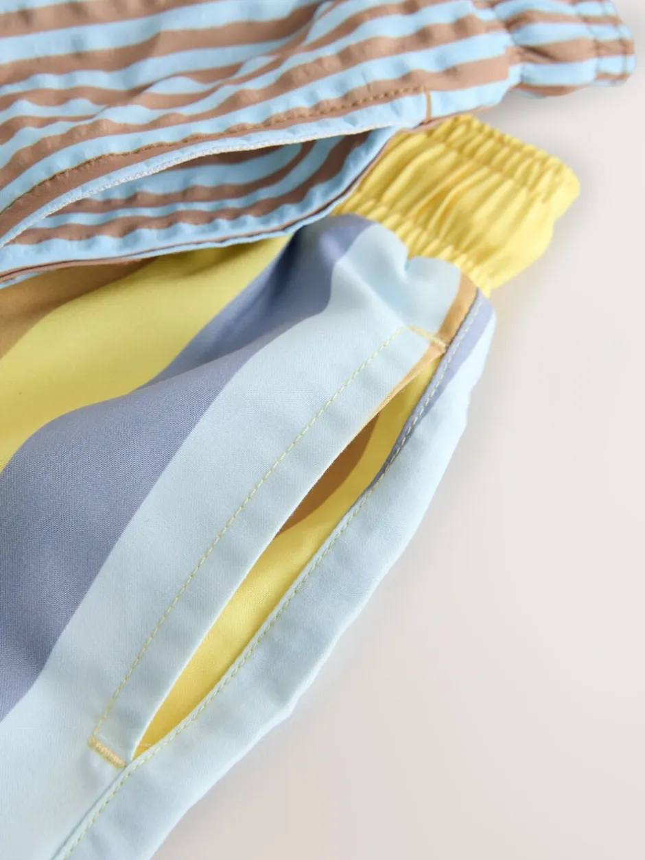 Badkleding|Badkleding*Next Blauw/geel - Swim Shorts 2 Pack (3mths-7yrs)