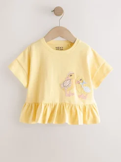 Tops|T-Shirts|Next Blauw/geel - T-Shirts 4 Pack (3mths-7yrs)