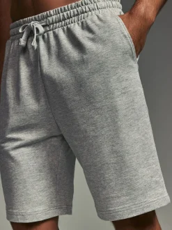 Loungewear|Shorts|Next - Loopback Soft Touch 2 Pack Jogger Shorts Blauw/grijs