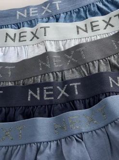 Ondergoed|Ondergoed|Next - Losse Boxer 5 set Blauw/grijs