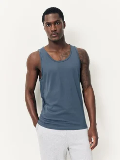 Ondergoed|Ondergoed*Next - Set van 5 100% katoenen hemden met laagjes Blauw/grijs