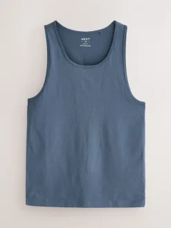 Ondergoed|Ondergoed*Next - Set van 5 100% katoenen hemden met laagjes Blauw/grijs