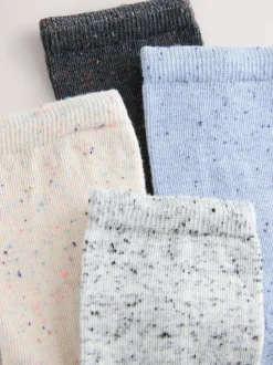 Sokken En Panty's*Next - Set van 4 paar sokken met kussenzool Blauw/grijs