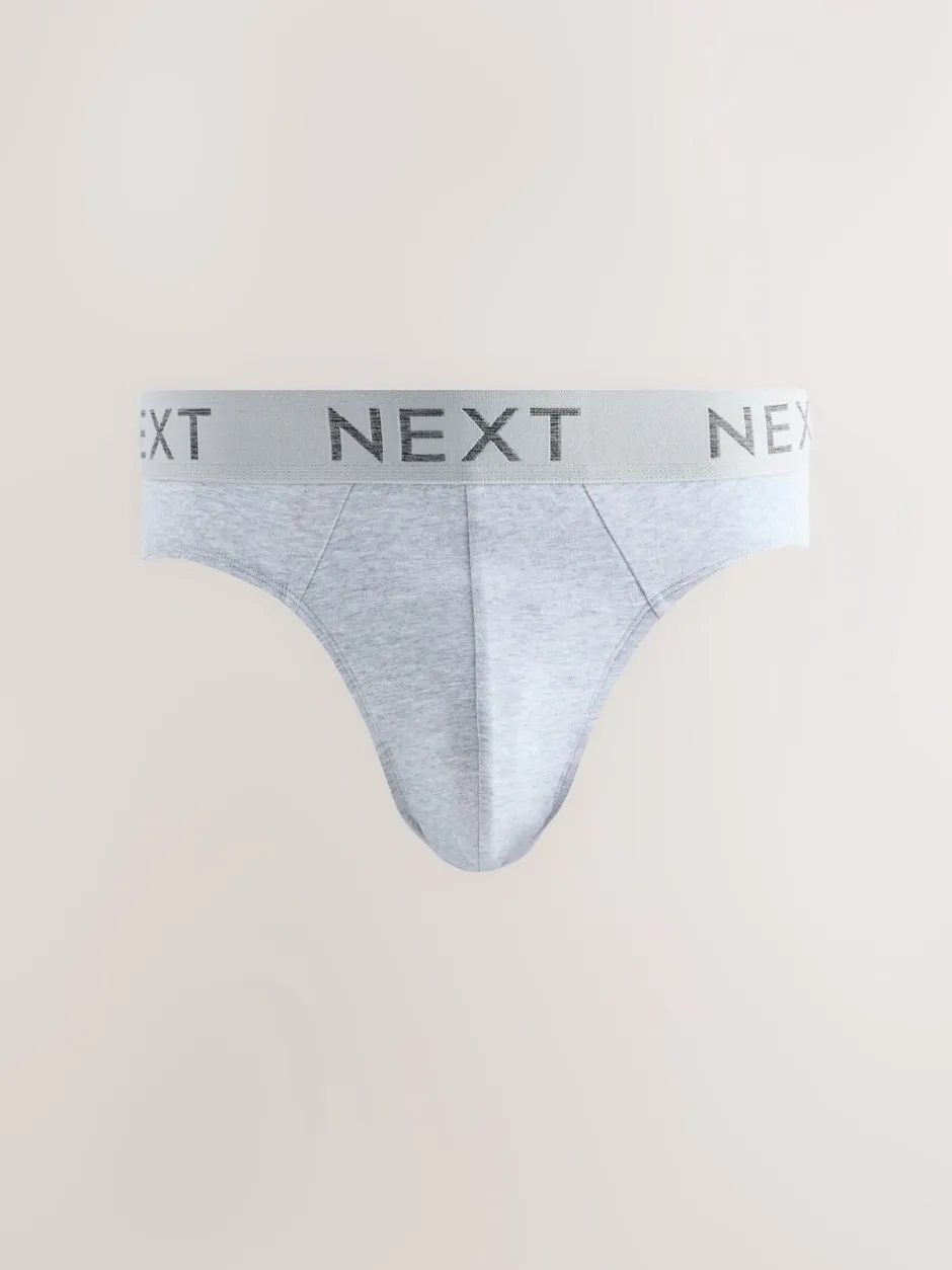 Ondergoed|Ondergoed*Next - Verpakking van 5 - Katoenrijke slips Blauw/grijs