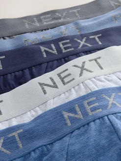 Ondergoed|Ondergoed*Next - Verpakking van 5 - Katoenrijke slips Blauw/grijs