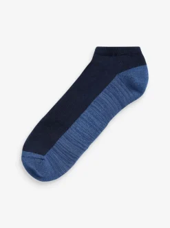 Sokken|Sokken|Next - Verpakking van 5 - Verzachte sneakersokken Blauw/grijs