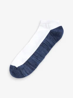 Sokken|Sokken|Next - Verpakking van 5 - Verzachte sneakersokken Blauw/grijs