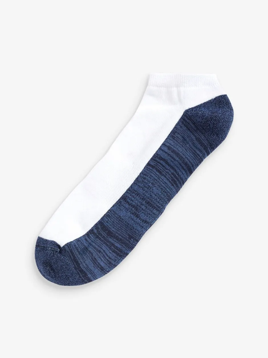 Sokken|Sokken|Next - Verpakking van 5 - Verzachte sneakersokken Blauw/grijs