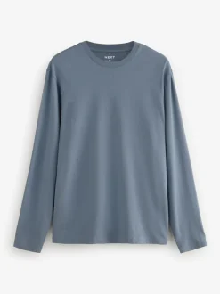 T-Shirts En Hemden|Next - Normale Pasvorm - verpakking van 5 regular-fit T-shirts met lange mouwen van 100% katoen Blauw/grijs/neutraal