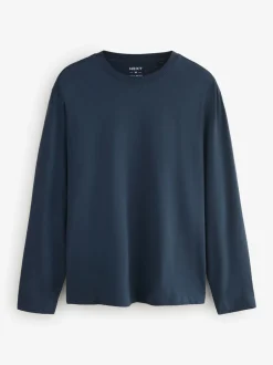 T-Shirts En Hemden|Next - Normale Pasvorm - verpakking van 5 regular-fit T-shirts met lange mouwen van 100% katoen Blauw/grijs/neutraal