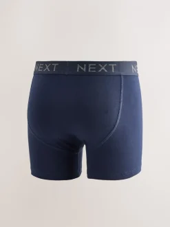 Ondergoed|Ondergoed*Next Blauw/grijs/zwart - Boxershorts van katoenrijk materiaal met A-voorkant