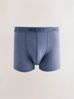 Ondergoed|Ondergoed*Next Blauw/grijs/zwart - Katoenrijke trunk boxershorts verpakking van 10