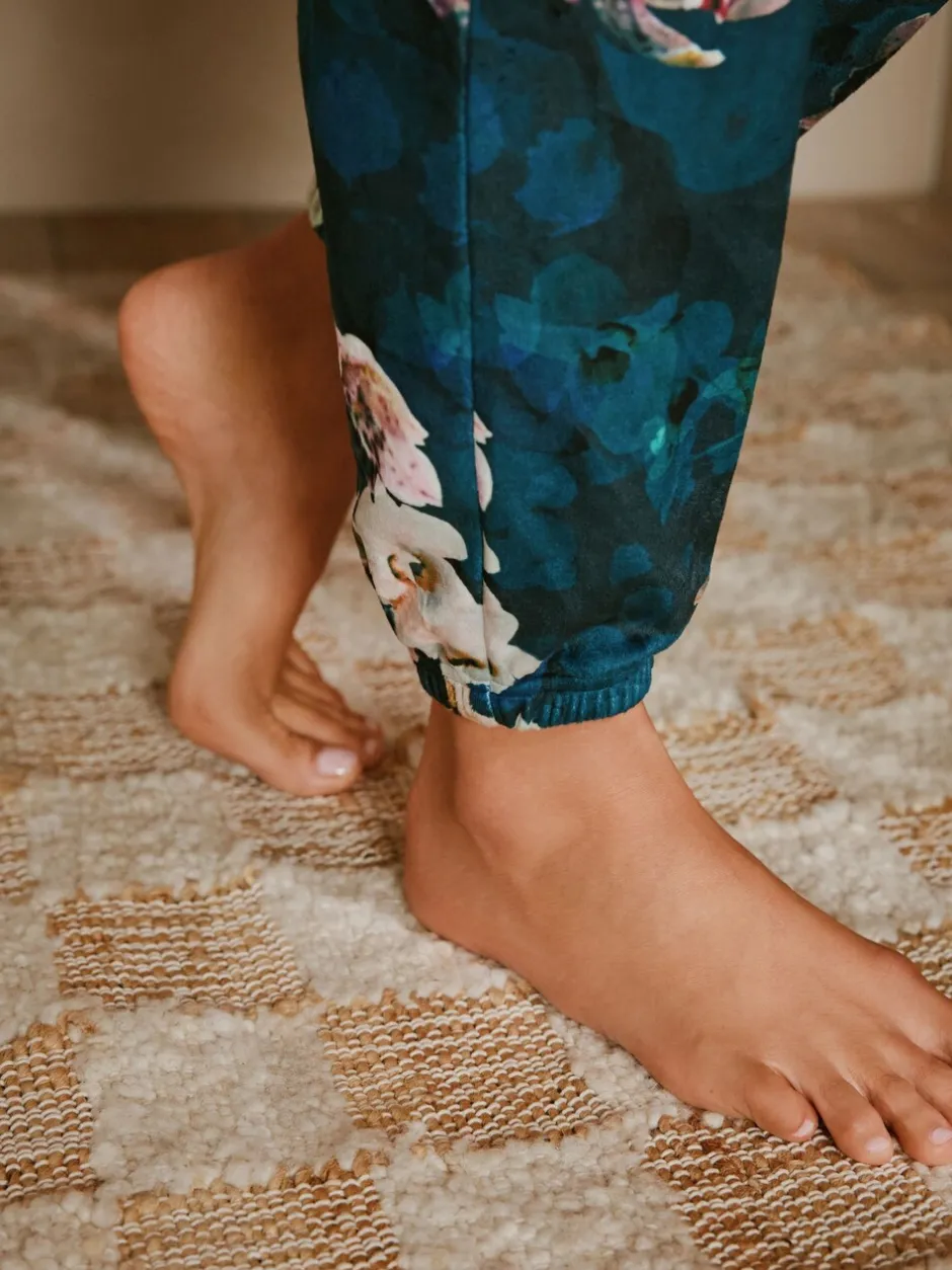 Pyjama's|Loungewear*B by Ted Baker - Cosy Twosie Pyjamas Blauwgroen
