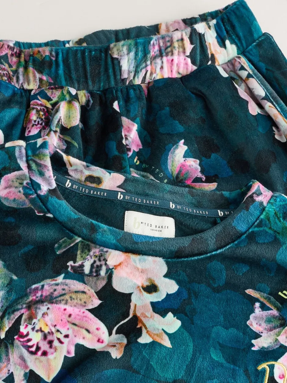 Pyjama's|Loungewear*B by Ted Baker - Cosy Twosie Pyjamas Blauwgroen