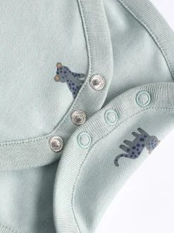 Rompertjes En Hemdjes|Rompertjes En Hemdjes|Next Blauwgroen - Baby 100% katoenen bodysuits verpakking van 7