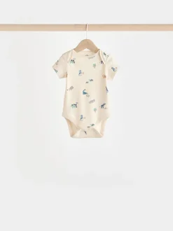 Rompertjes En Hemdjes|Rompertjes En Hemdjes|Next Blauwgroen - Baby 100% katoenen bodysuits verpakking van 7