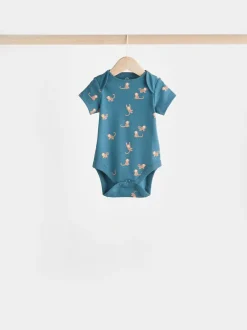 Rompertjes En Hemdjes|Rompertjes En Hemdjes|Next Blauwgroen - Baby 100% katoenen bodysuits verpakking van 7