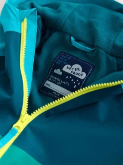 Jassen, Jacks En Kinderwagenpakjes|Jassen En Jacks|Next Blauw/Groen - Colourblock Puddlesuit (3mths-7yrs)