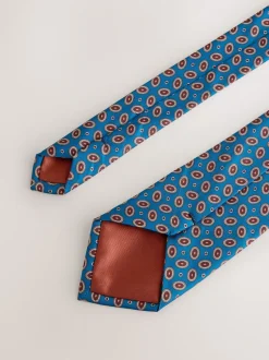 Stropdassen En Pochets|Next - Das met patroon Blauwgroen