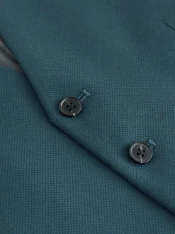 Vesten*Next Blauwgroen - Herenvest met textuur