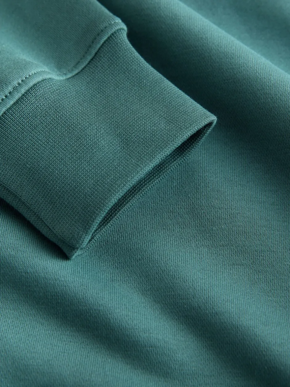 Sweaters En Hoody´S|Sweaters En Hoody´S*Next Blauwgroen - Kwartrits - Sweatshirt van jersey met hoog katoengehalte
