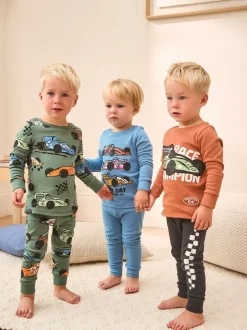 Nachtkleding En Pyjama's|Pyjama's*Next Blauw/Groen - Mini Knusse Pyjama's 3 Set (9mnd-10jr)