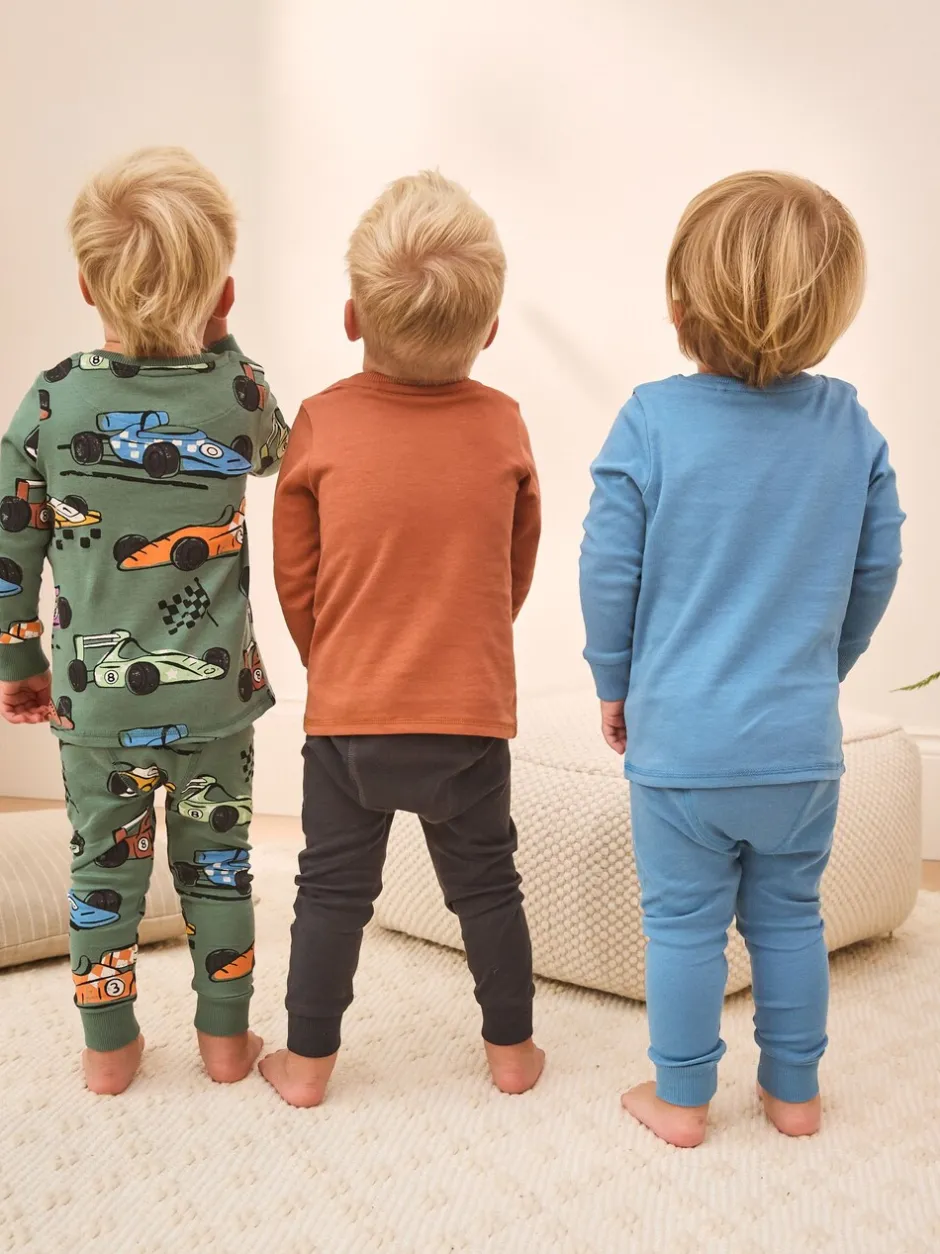 Nachtkleding En Pyjama's|Pyjama's*Next Blauw/Groen - Mini Knusse Pyjama's 3 Set (9mnd-10jr)