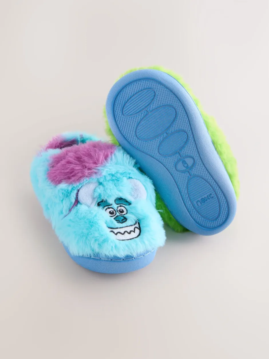 Pantoffels|Next Blauw/Groen - Monsters Inc Fluffy Cupsole Slippers