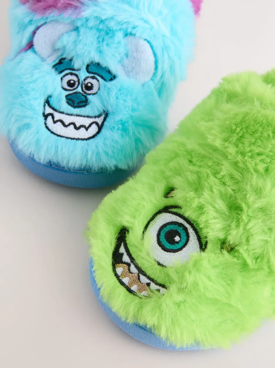 Pantoffels|Next Blauw/Groen - Monsters Inc Fluffy Cupsole Slippers