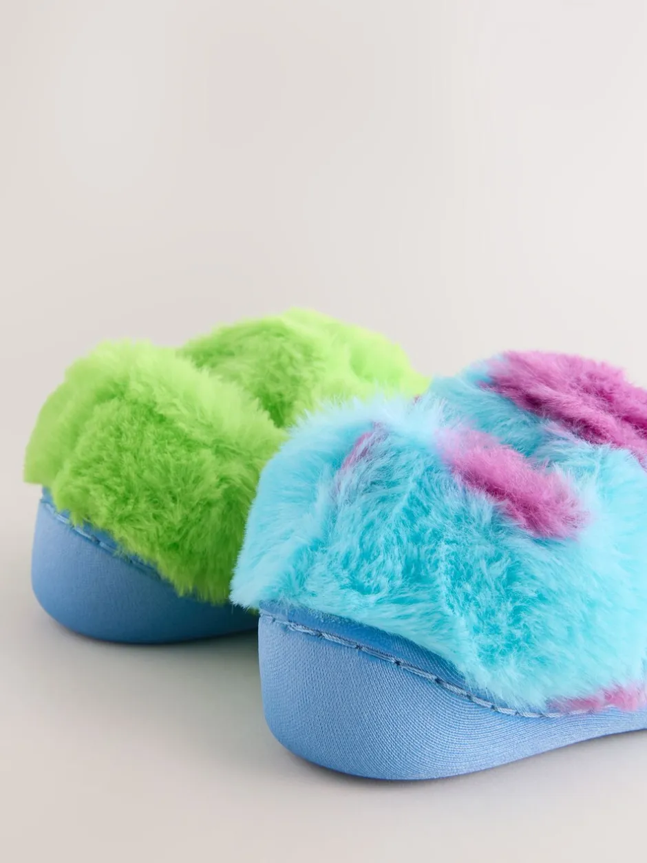 Pantoffels|Next Blauw/Groen - Monsters Inc Fluffy Cupsole Slippers