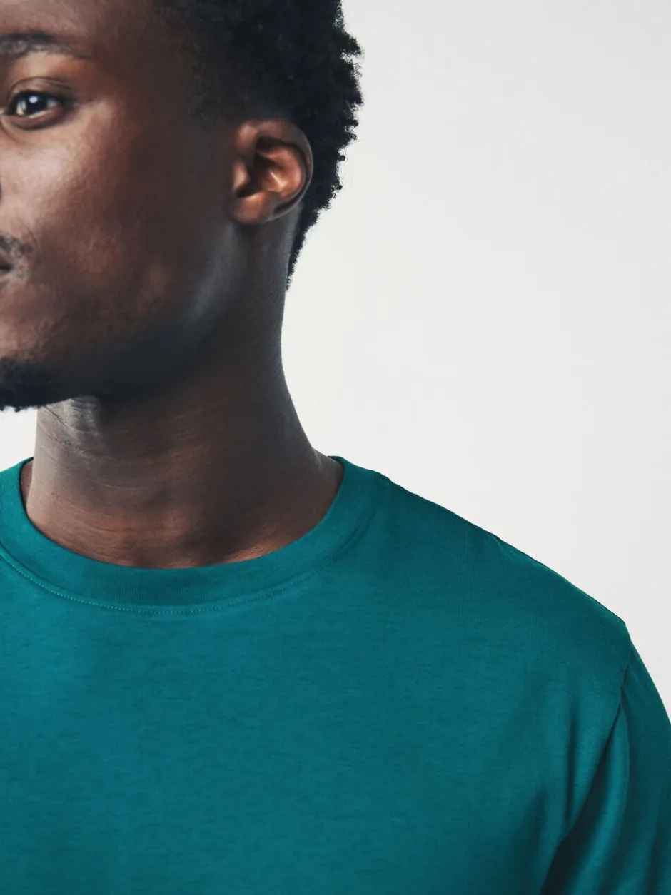 T-Shirts En Hemden|Next Blauwgroen - Normale Pasvorm - Essentieel katoenen T-shirt met ronde hals