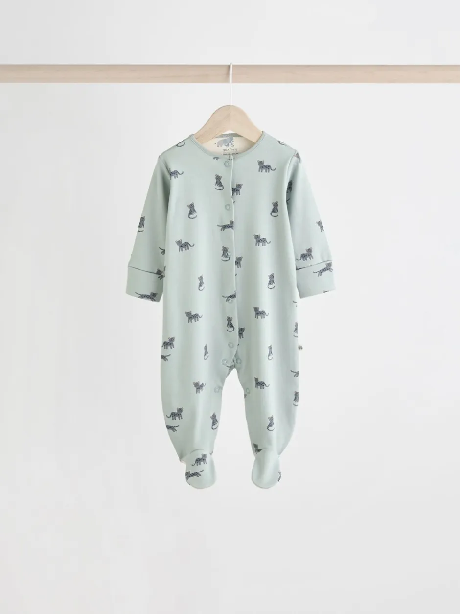 Multipacks|Babypakjes En Babypyjama's*Next Blauwgroen - Set van 5 baby-pyjama's met patroon (0-2jr)