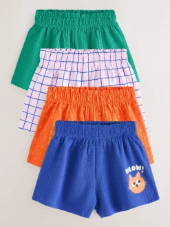 Shorts*Next - Set van 4 shorts (3 mnd-7 jr) Blauw/Groen