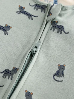Multipacks|Babypakjes En Babypyjama's*Next Blauwgroen - Verpakking van 3 baby-pyjama's met rits en print (0mnd -3jr)