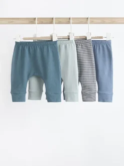 Multipacks|Next - Verpakking van 4 babyleggings (0 mnd -3 jr) Blauwgroen