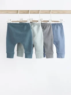 Multipacks|Next - Verpakking van 4 babyleggings (0 mnd -3 jr) Blauwgroen