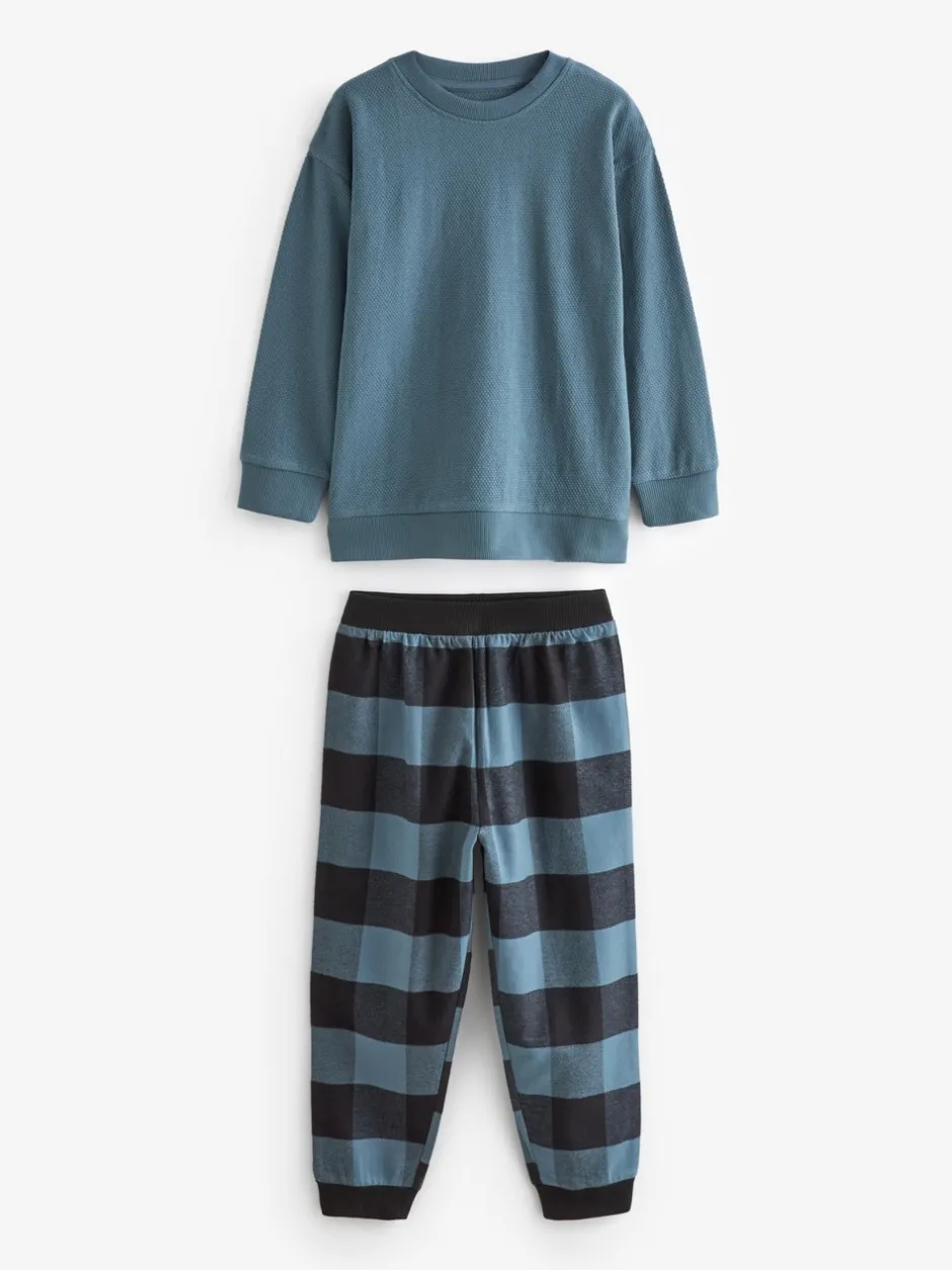 Pyjama's|Nachtkleding En Pyjama's|Next - Verpakking van 3 geweven geruite pyjama's (3-16 jr) Blauw/Groen/Bruin