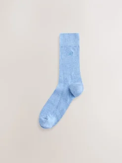 Sokken|Sokken*Next Blauw/groen/grijs - Verpakking van 5 - Frisblijvende sokken met borduursel