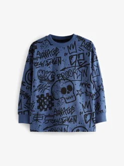 Pyjama's|Nachtkleding En Pyjama's*Next Blauw/Groen/Naturel personage - Verpakking van 3 pyjama's met lange mouwen (3-16 jr)