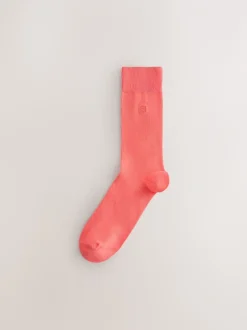 Sokken|Sokken|Next - Verpakking van 8 - Frisblijvende sokken met borduursel Blauw/groen/paars