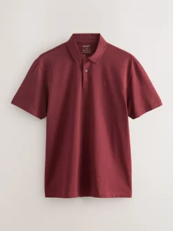 Poloshirts*Next Blauwgroen/Zwart/Roest Rood - Set van 3 jersey poloshirts met korte mouwen
