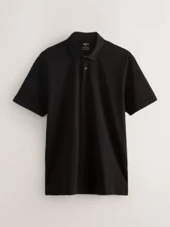 Poloshirts*Next Blauwgroen/Zwart/Roest Rood - Set van 3 jersey poloshirts met korte mouwen