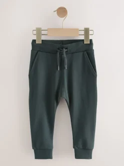 Multipacks|Jeans En Joggingbroeken|Next - Set van 3 superskinny joggingbroeken (3 mnd-7 jr) Blauw/Lichtbruin/Antracietgrijs